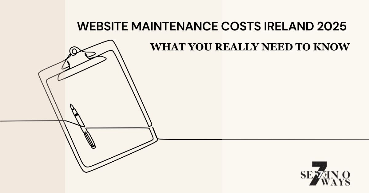 website maintenance costs ireland 2025